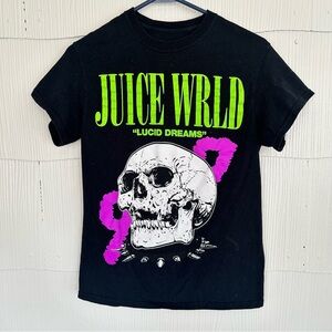 Juice Wrld Graphic Tee Shirt Unisex Size Small Black Lucid Dreams T-Shirt Rapper